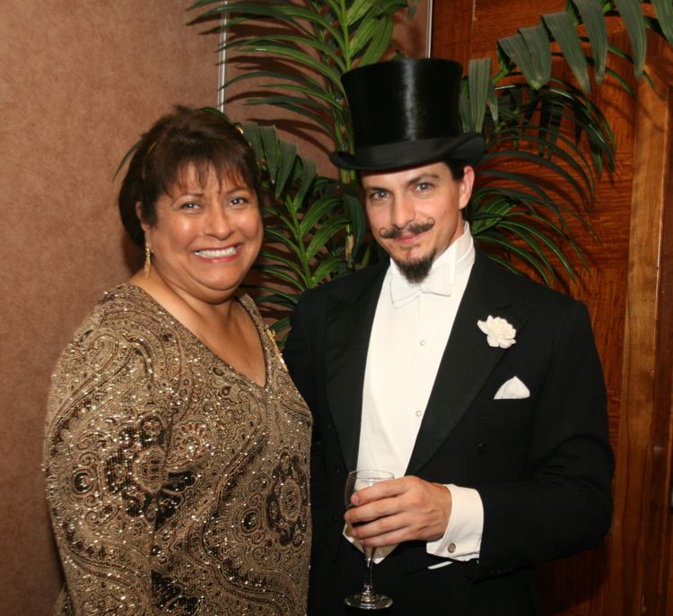 Anteroom antics during the Art Deco Ball 2010