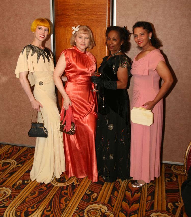 Anteroom antics during the Art Deco Ball 2010