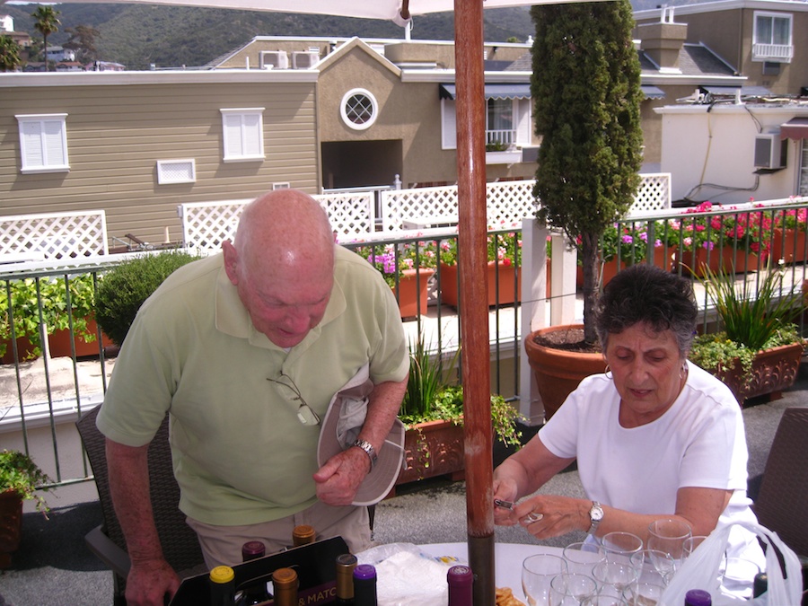 Pre dinner cavorting up on the roof