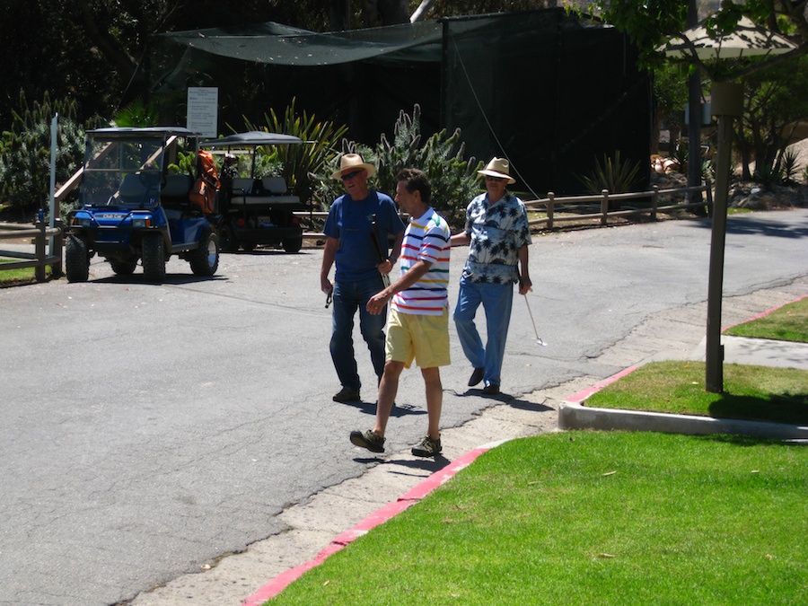 Playing golf Saturday morning during the  Avalon Ball Weenend