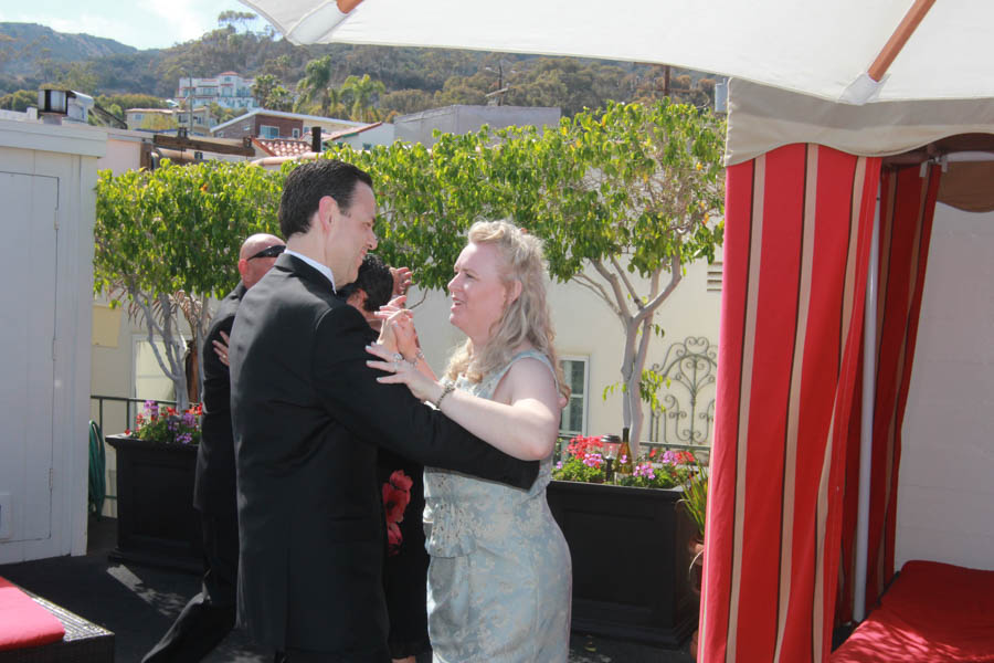 Pre-Ceremony visit on the patio