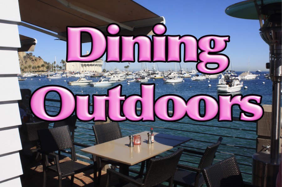 Dining Friday afternoon in Avalon at the Bluewater Grill May 19th 2017