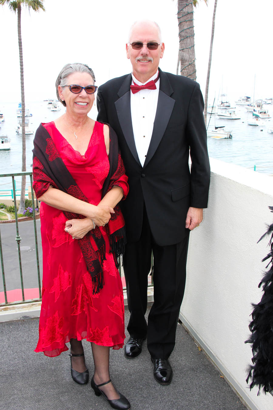 On the patio prior to dinner in Avalon 2018