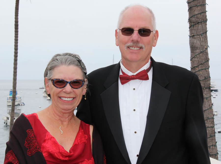 On the patio prior to dinner in Avalon 2018