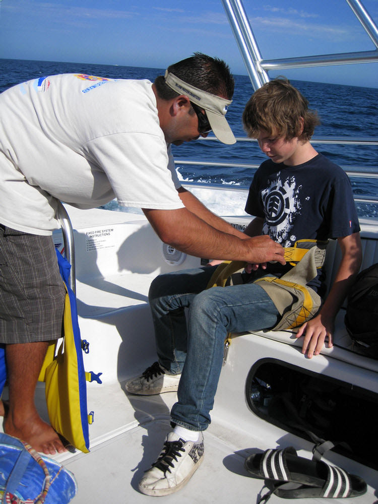 Parasailing at Catalina August 2009