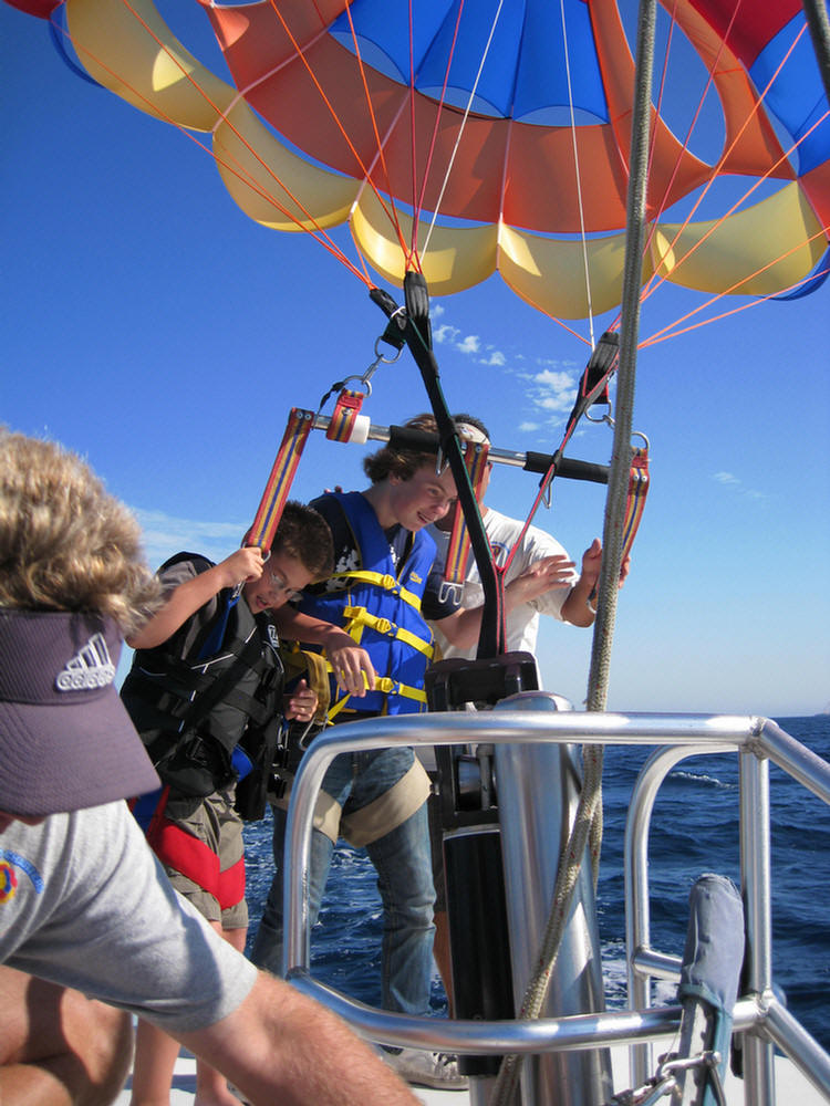 Parasailing at Catalina August 2009