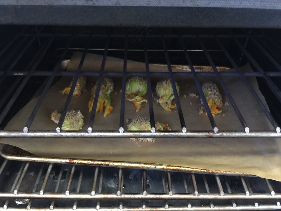 Making squash blossoms