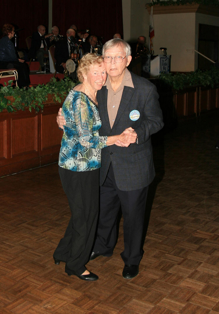Margo and Barney Dance At Barney's 86th Birthday Party