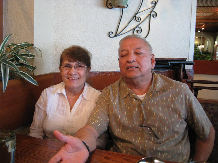 Javier and his wife join us for lunch