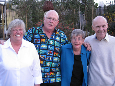 Laurie, Paul, Sue, and Greg attempting to act like adults