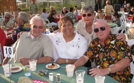 The normal culprits... Del, Vicky, Sue and Paul