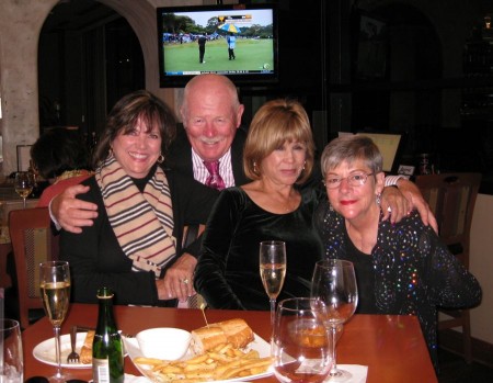 Bunny, Paul, Monica, and Sue at Happy Hour at Old Ranch
