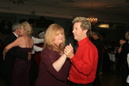 Dancing with friends at the Santa Ana Elks Christmas Ball