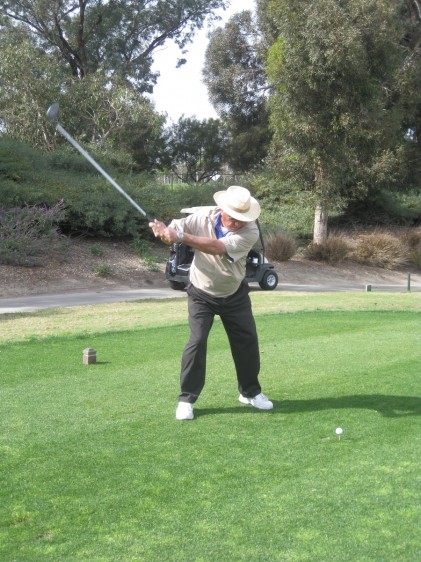 A mighty swing it was