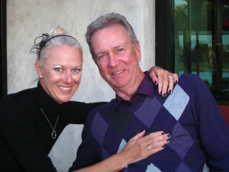 Wayne and Charlotte at Happy Hour (It's Wayne's birthday)