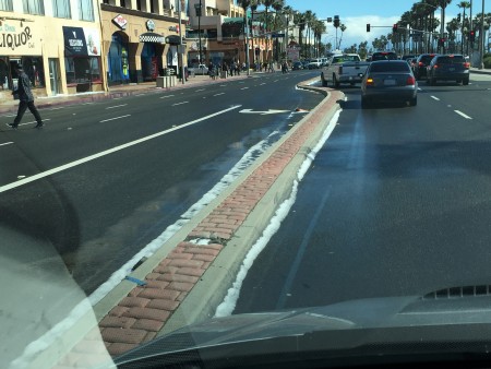 "Snow" in Huntington Beach