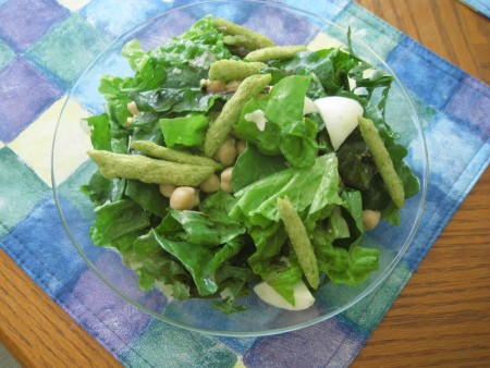 Fresh salad... All the greens were right out of the garden!