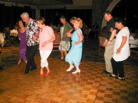 Doing the ten step polka!