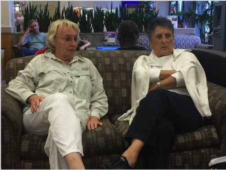 Jan and Irene kept Paul company!