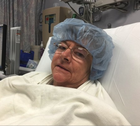 They do not allow lipstick in the OR! <br />Sue's only question was "When can I go home?"