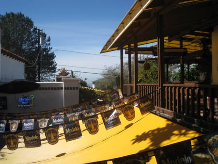 Dining overlooking the Pacific