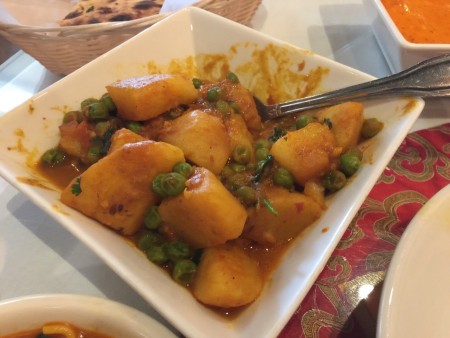 Potatoes and peas