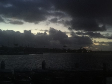 It gets dark quickly