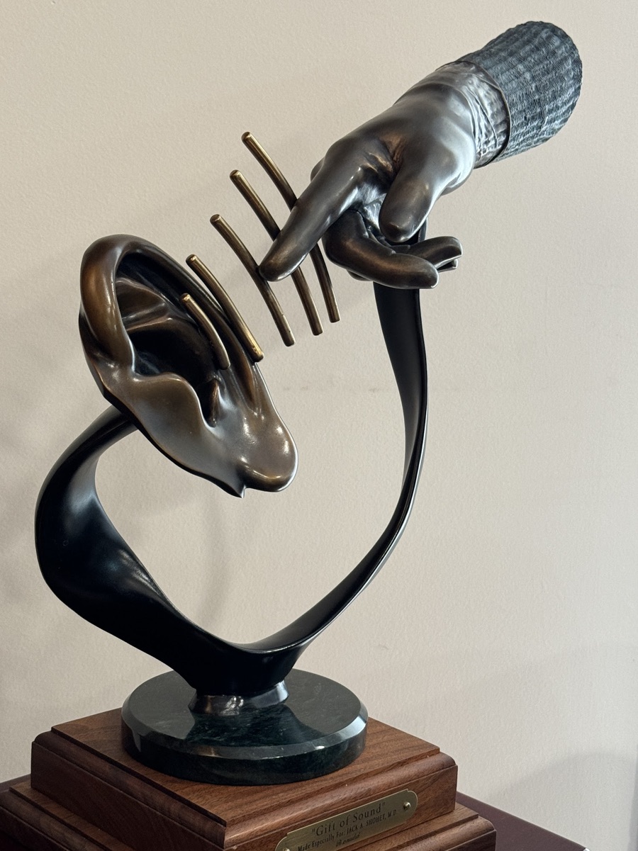 Interesting decorations in the audiologists office.
