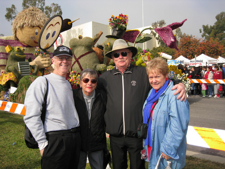 Greg, Sue, Paul, and Carri Visit The Floats