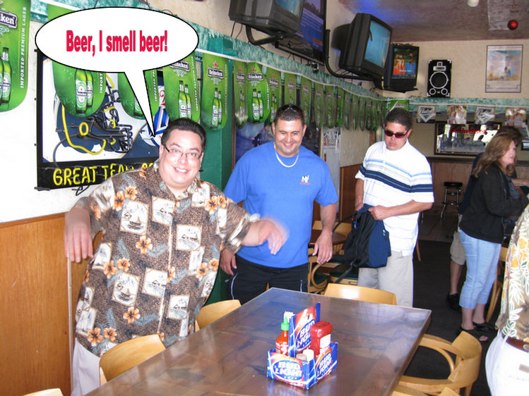 Del Mar Adventure 2008, dining at the Tidewater