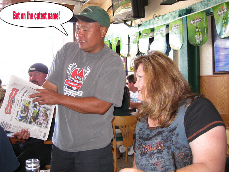 Del Mar Adventure 2008, dining at the Tidewater