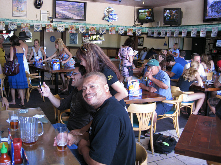 Del Mar Adventure 2008, dining at the Tidewater