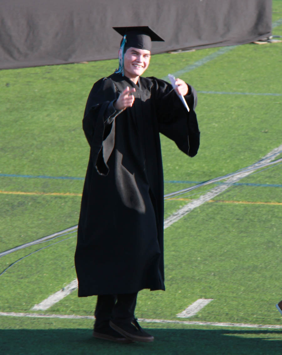 Nick graduates high school May 2017