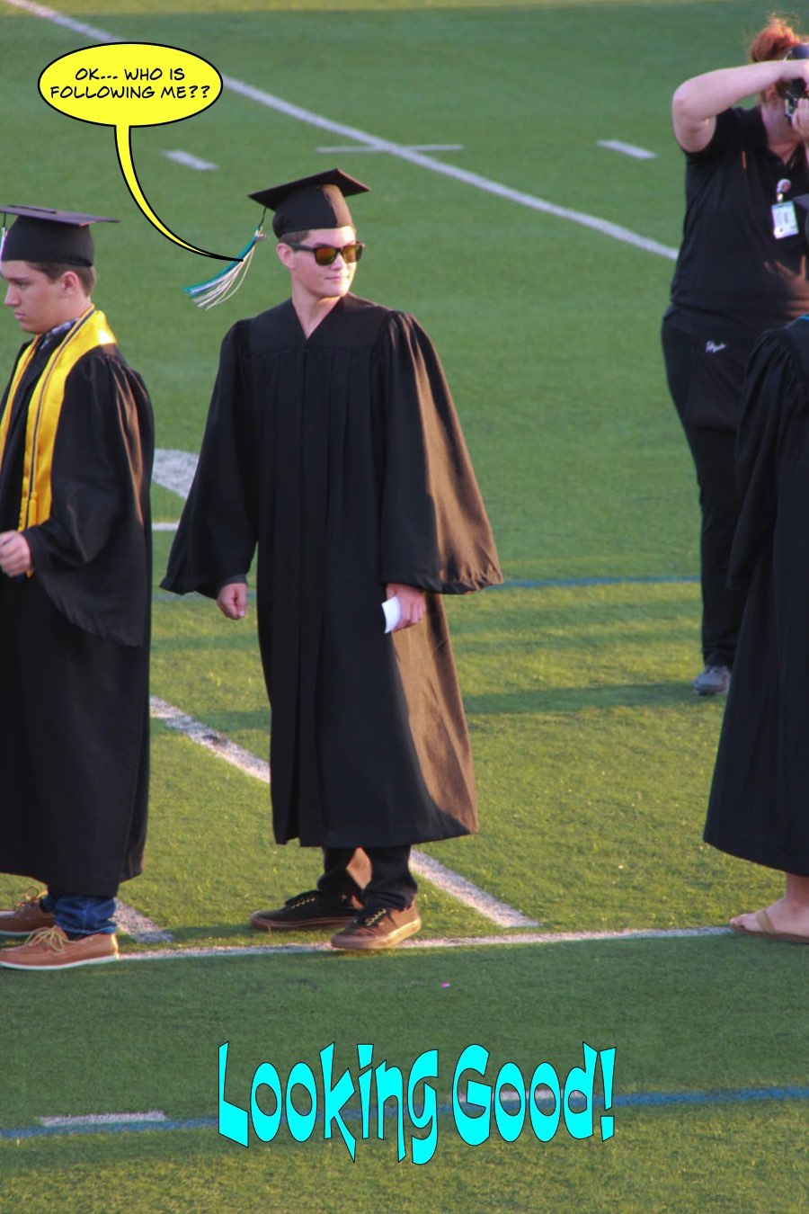 Nick graduates high school May 2017