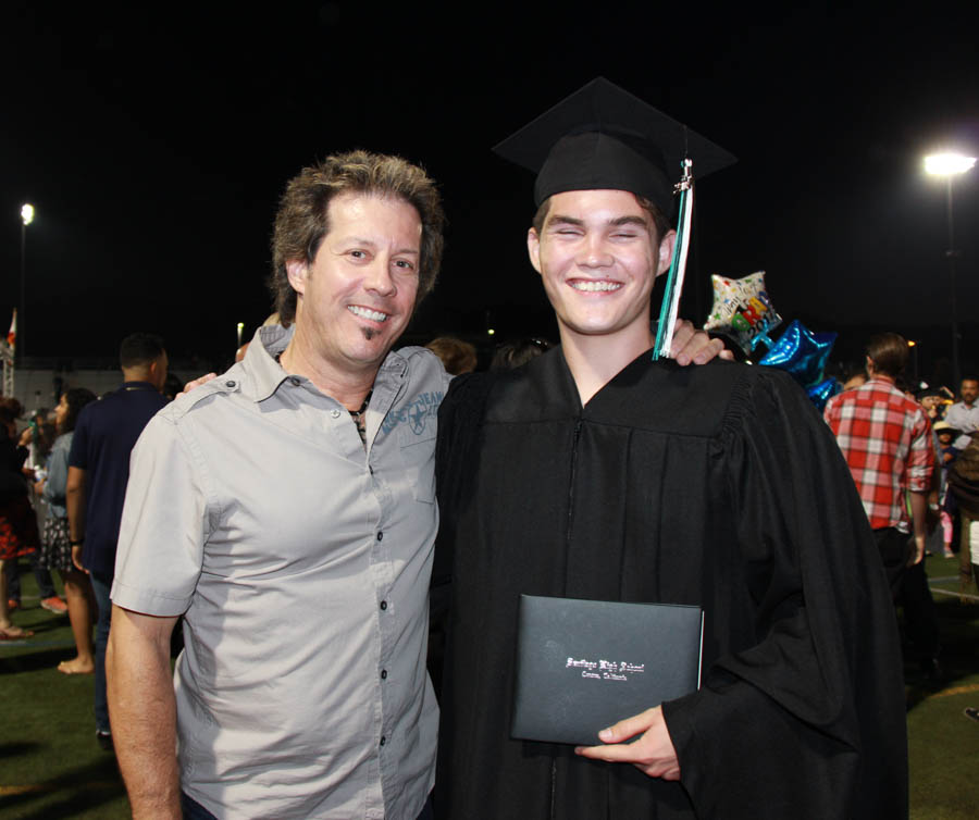 Nick graduates high school May 2017