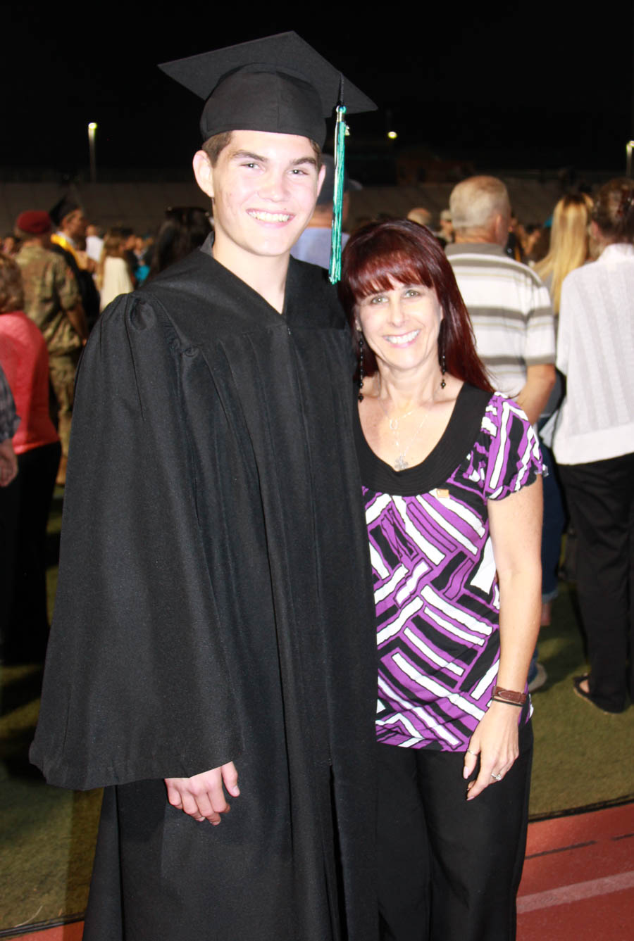 Nick graduates high school May 2017