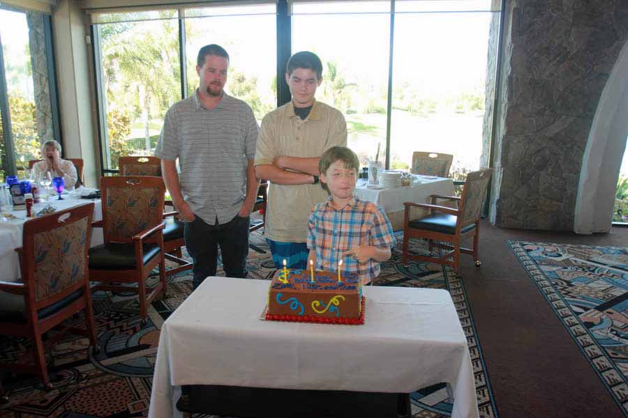 Three grandsons birthdays all at once! Zack, Nick, and Theo September 27th 2014