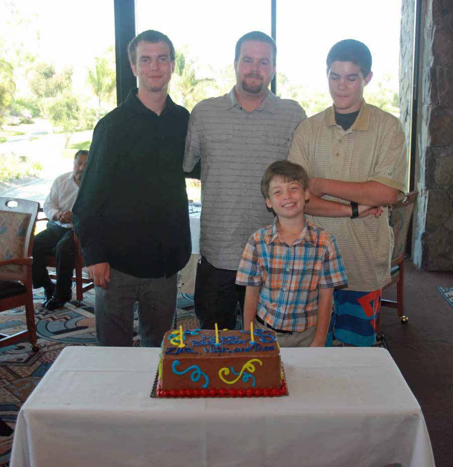 Three grandsons birthdays all at once! Zack, Nick, and Theo September 27th 2014