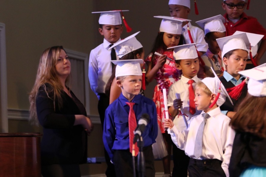 Alex graduates from Kindergarden 5/25/2016