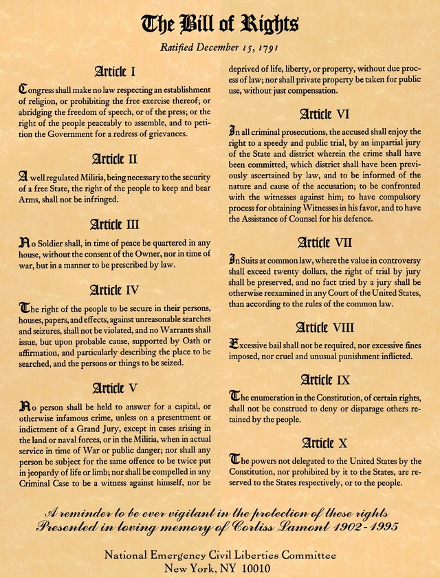 Bill Of Rights