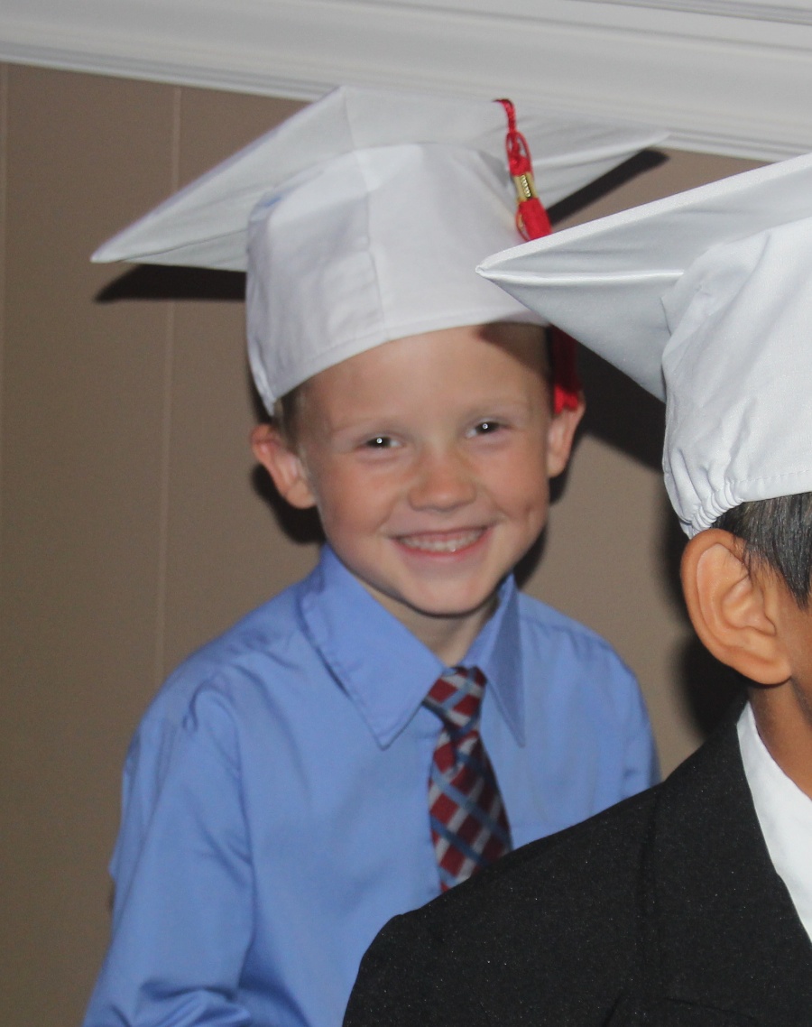 Charlie graduates kindergarden 2014