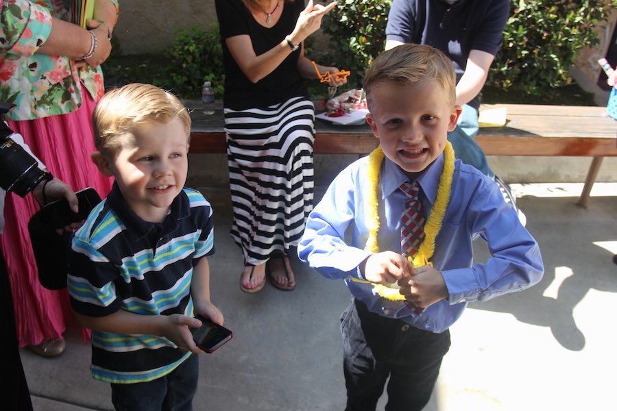 Charlie graduates kindergarden 2014