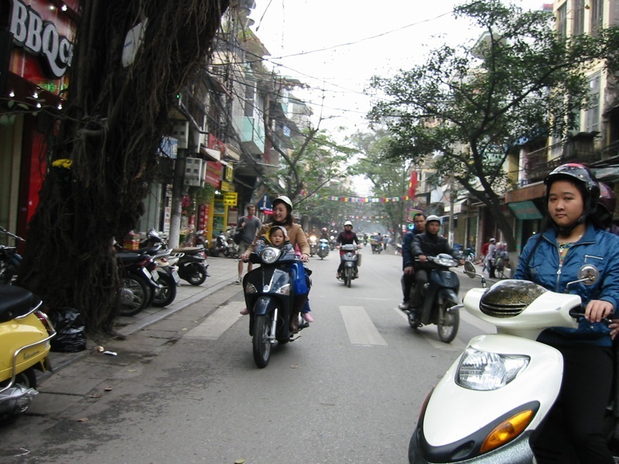 The Burns in Hanoi, Vietnam