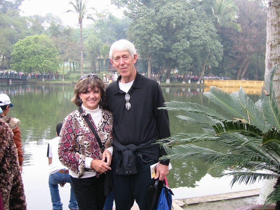 The Burns in Hanoi, Vietnam