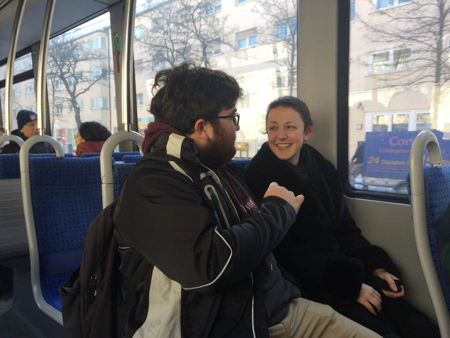 Cyndy and Harper visit Haley in Germany January 2017