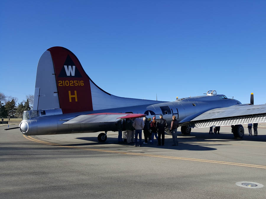 Hans and John go flying in a B-17 flight 2/4/2017