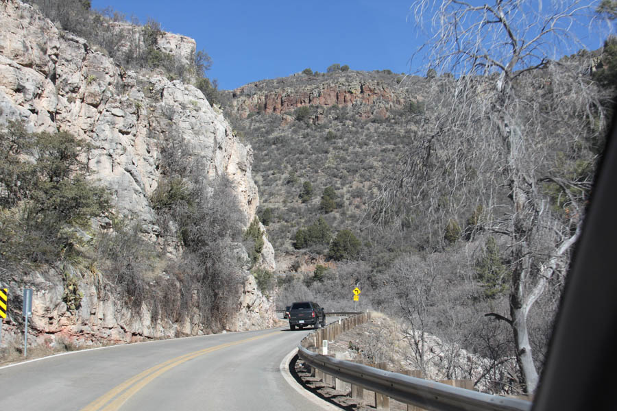 Presscott thru Jerome to Sedona Arizona  2/5/2017