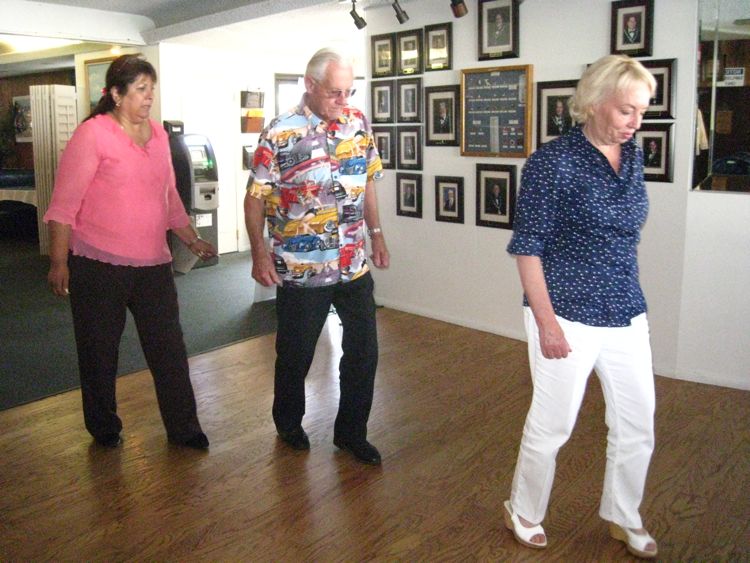 Dancing at Newport Bay Elks August 2010