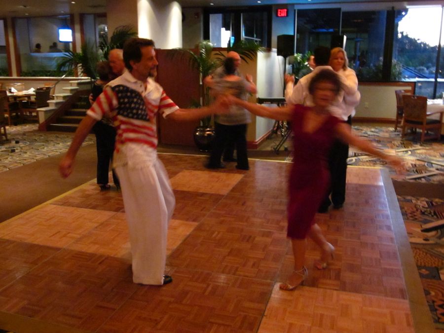 Dancing with friends at the Elks and ORCC