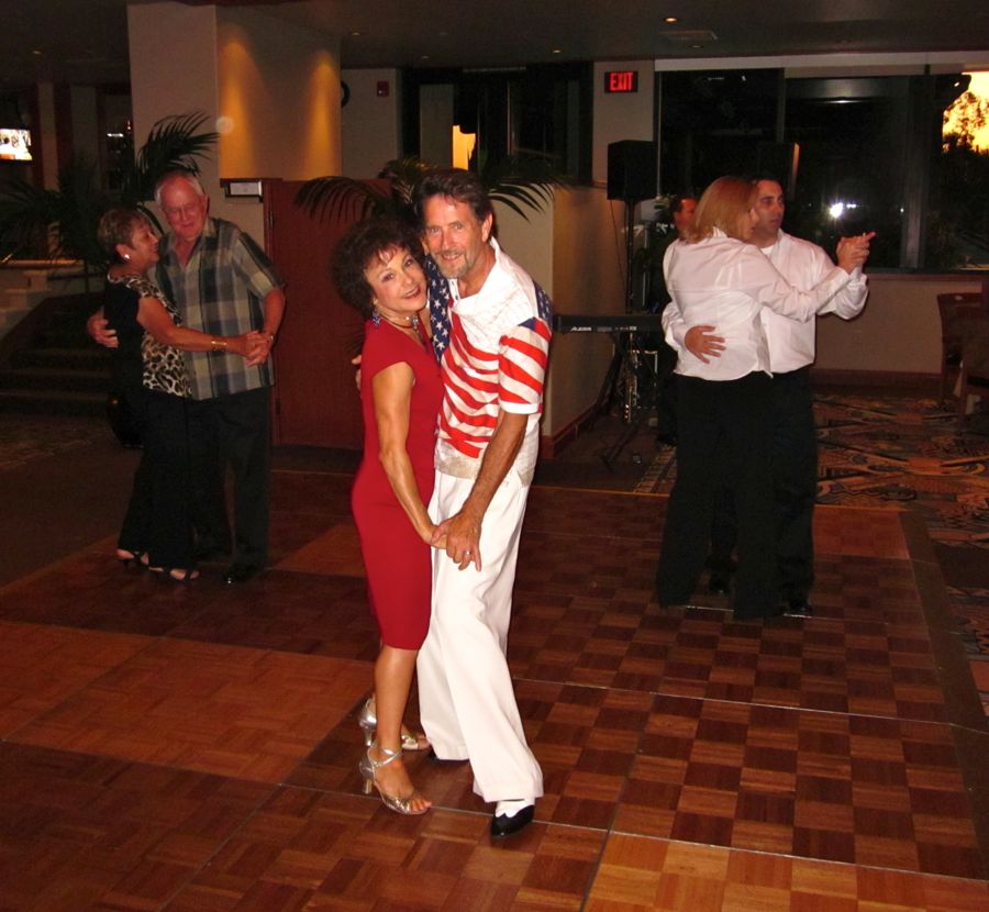 Dancing with friends at the Elks and ORCC